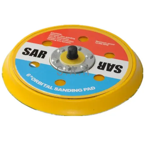 S.A.R. 6" Dual-Action Velcro Backing Pad – 6 Vacuum Holes 1