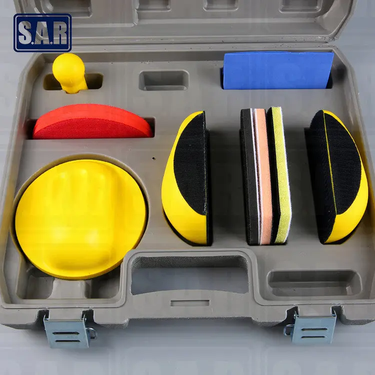 S.A.R. 9-Piece Velcro Sanding Block Kit – Ergonomic Design, S9 Series 1
