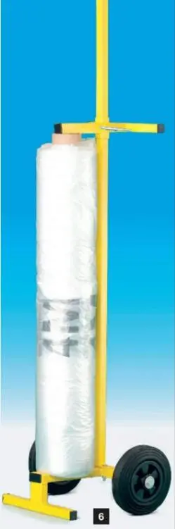S.A.R. Vertical Plastic Sheeting Dispenser Trolley Cart, Model 132 1