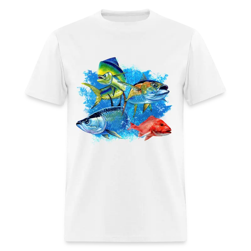 Saltwater Slam Fishing Crew T-Shirt 1