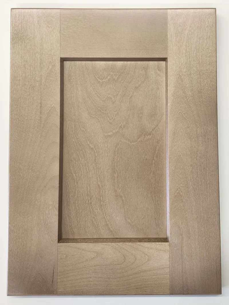 Sandstone Birch Shaker Door Sample – 1-1/4" Overlay 1