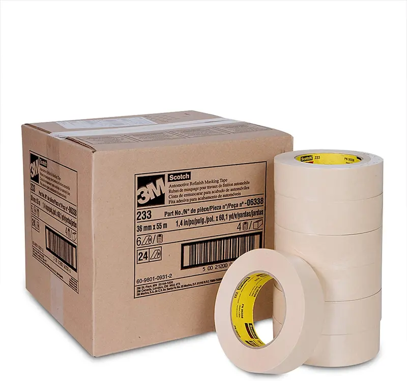 Scotch Automotive Refinish Masking Tape 233 – 36 Mm × 55 M Roll (Model 06338) 1