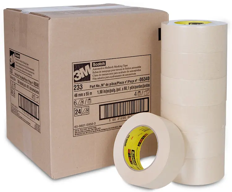 Scotch Automotive Refinish Masking Tape 233 – 48 Mm × 55 M Roll (Model 06340) 1