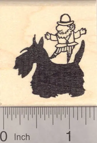 Scottish Terrier With Leprechaun Hat Rubber Stamp – St. Patrick’S Day Scottie 1