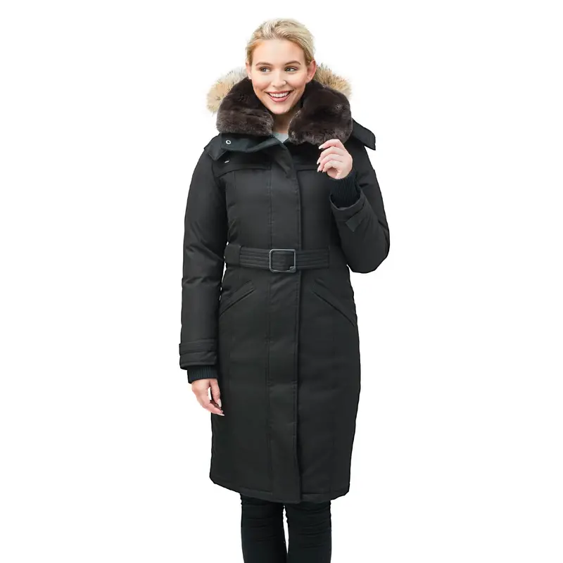 She-Ra Black Winter Parka For Women 1