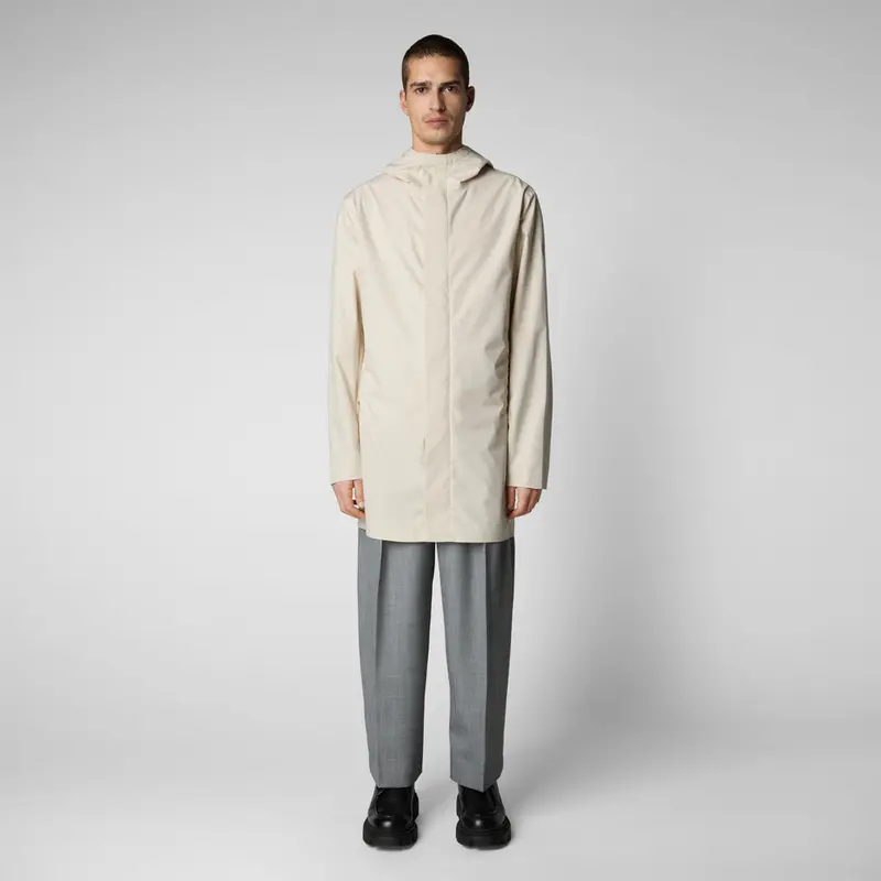 Shore Beige Dacey Hooded Men'S Raincoat 1