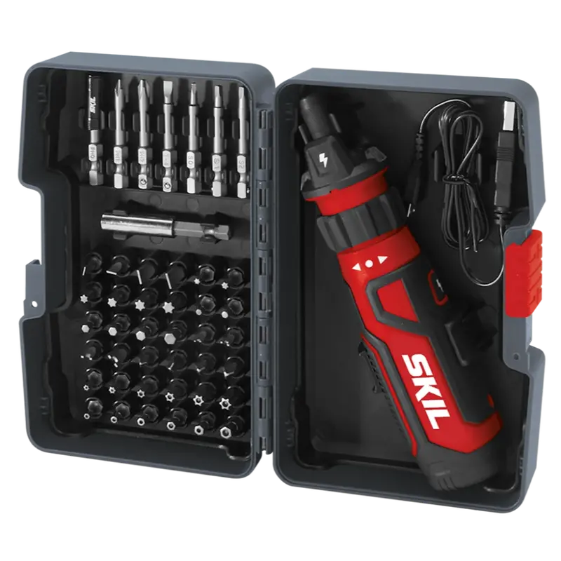 Skil Sd561204 Smart Rechargeable Screwdriver With Circuit Sensor & 45-Piece Bit Set 1