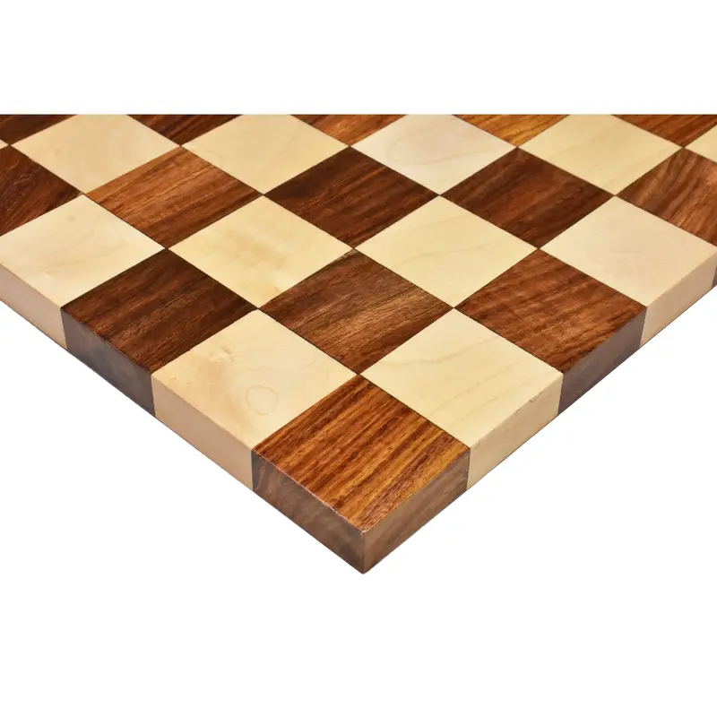 Slightly Imperfect Borderless End-Grain Chessboard: Golden Rosewood And Maple (50Mm Squares) 1