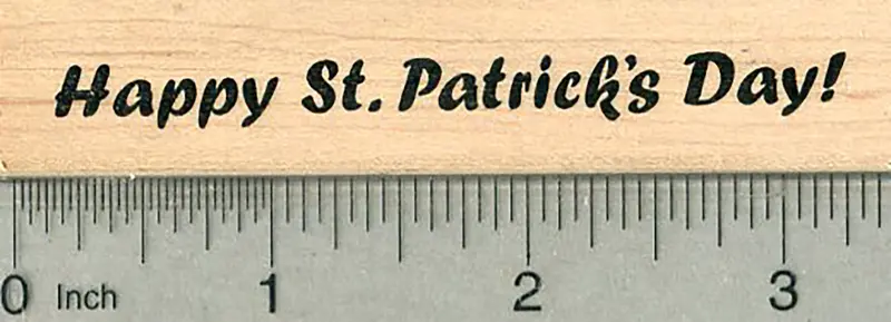 St. Patrick’S Day Phrase Rubber Stamp 1