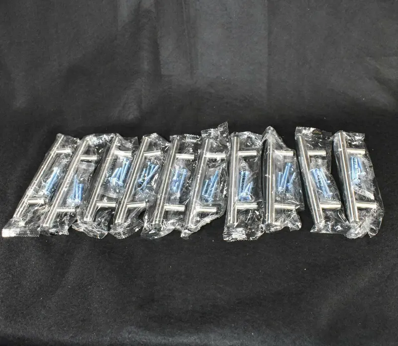 Stainless Steel Euro-Style Cabinet Pull Handles – 10-Piece Set 1