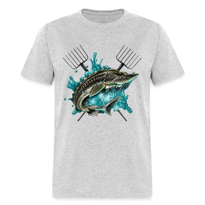Sturgeon Spearfishing Graphic T-Shirt 1