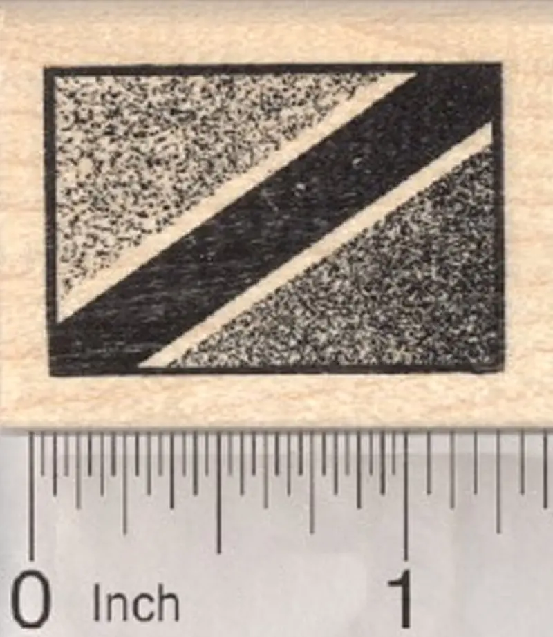 Tanzania National Flag Rubber Stamp 1