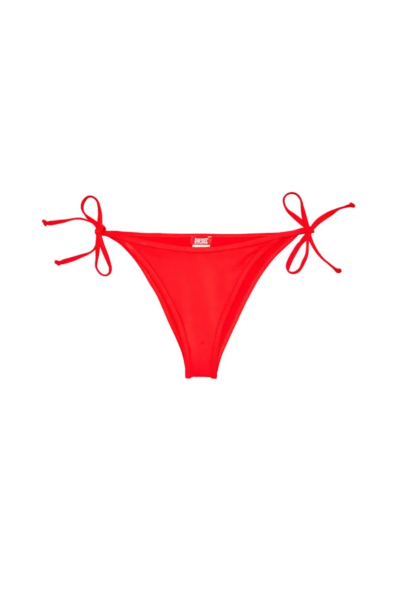 Tie-Side Bikini Bottoms With Logo Back Detail – Brazilian-D-Core 1