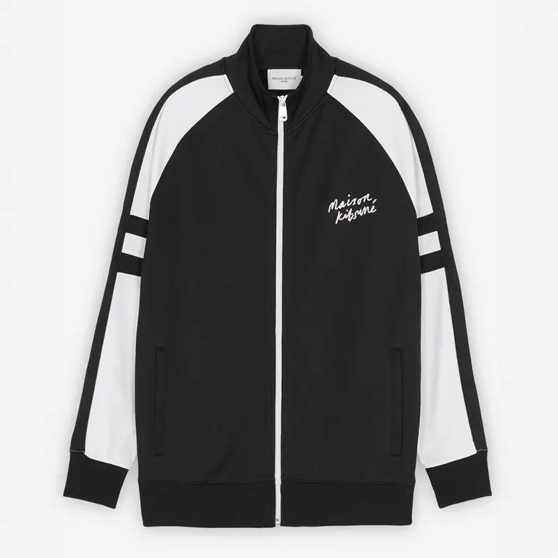 Unisex Interlock Tracksuit Top – Sleek Black 1