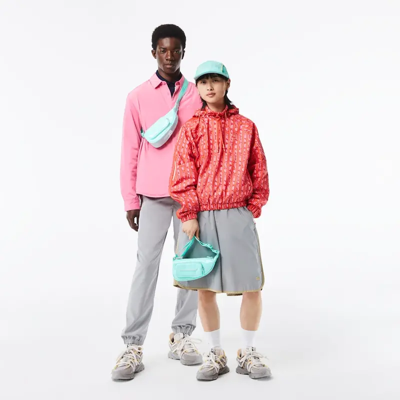 Unisex Small Branded Shoulder Bag In Pastille Tone 1