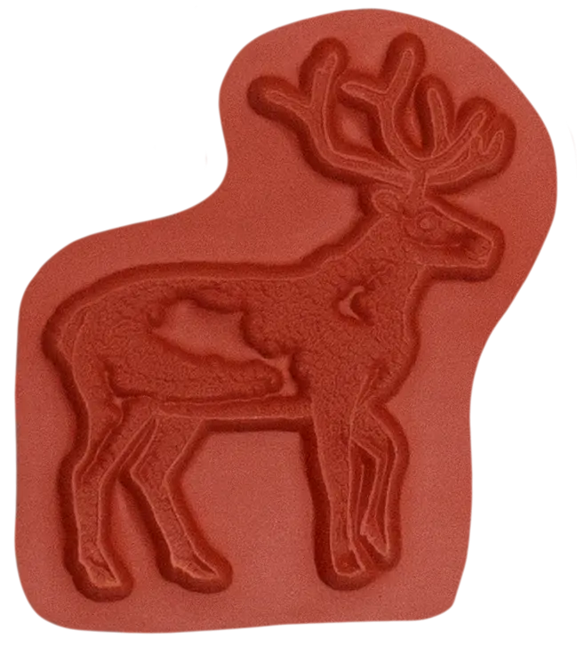 Unmounted Reindeer Rubber Stamp – Caribou Animal Design Umj6003 1