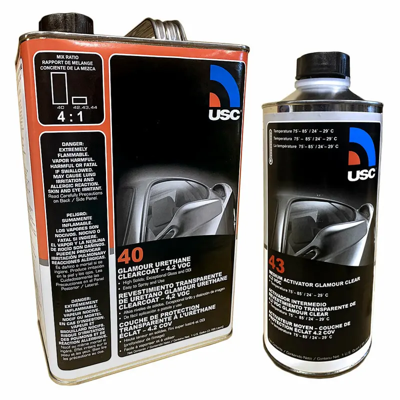 Usc Glamour Urethane Clear Coat Activator – Quart Size, Part No. 43-04 1