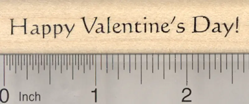 Valentine'S Day Greeting Rubber Stamp With Heartfelt Message 1