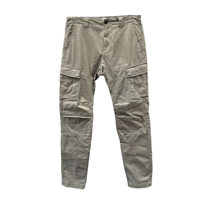 Vintage Khaki Stretch Sateen Ergonomic Cargo Pants 1