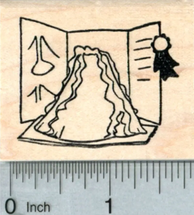 Volcano Eruption Rubber Stamp – Educational Science Fair Resource 1