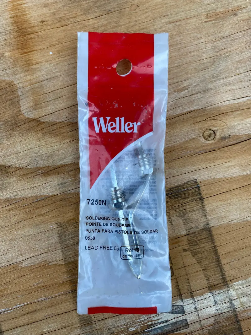 Weller 7250N Replacement Soldering Gun Tip 1