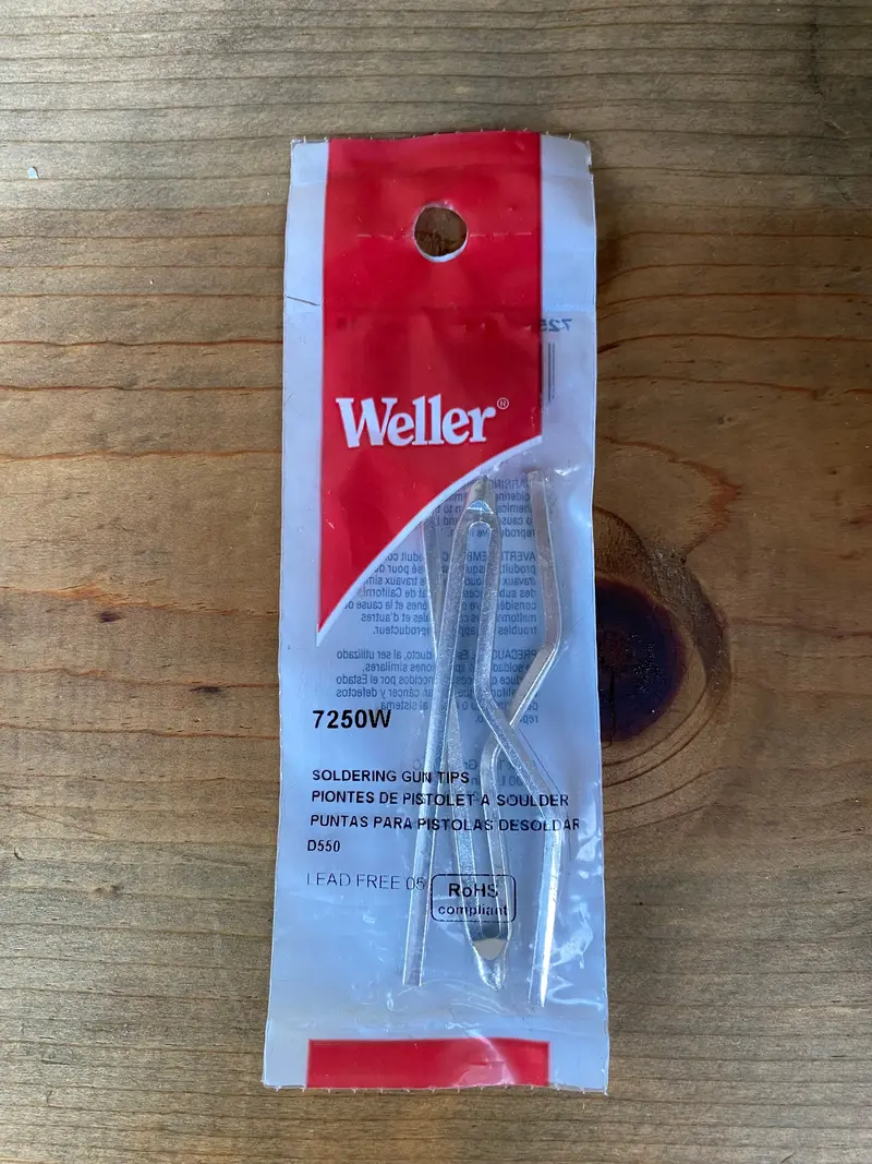 Weller 7250W Soldering Gun Tip – High-Heat Performance 1