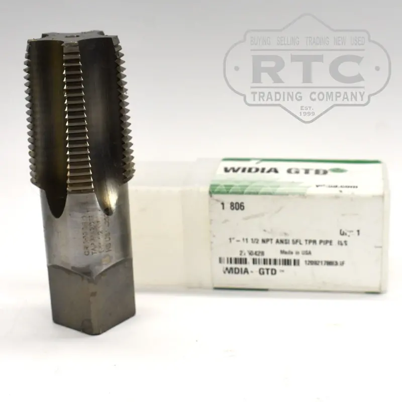 Widia Gtd Large-Diameter Pipe Tap – 1"–11½", Npt, 5-Flute Aluminum Alloy 1