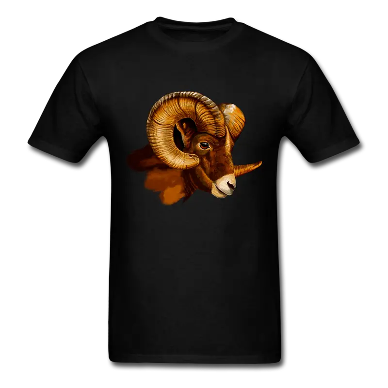 Wild Ram Head Silhouette T-Shirt 1