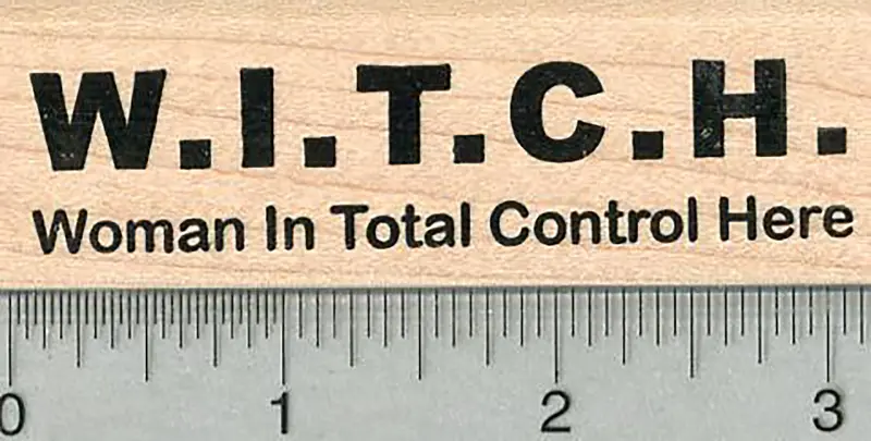 Witch Quote Stamp – 'I’M In Total Control Here' 1