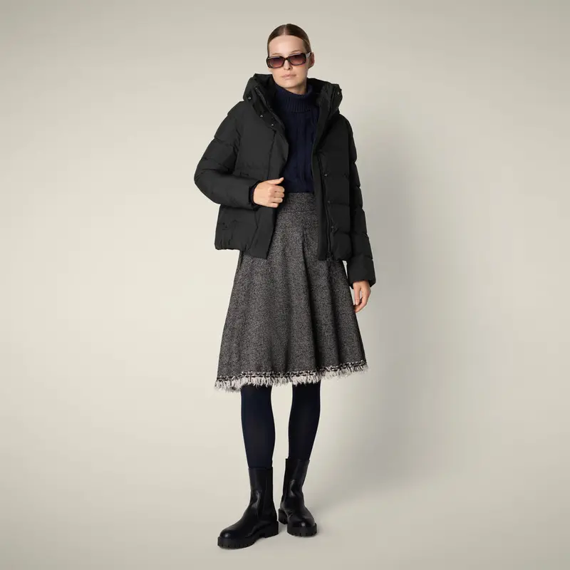 Women'S Black Modern Parka – Arena 1