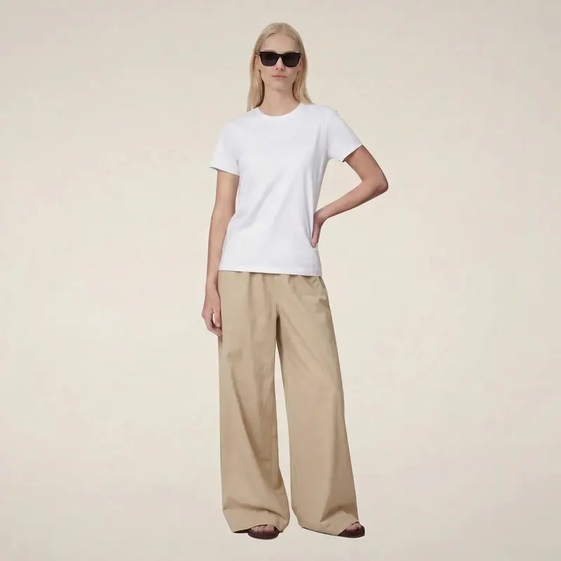Women'S Yenna Wide-Leg Pants – Rainy Beige 1