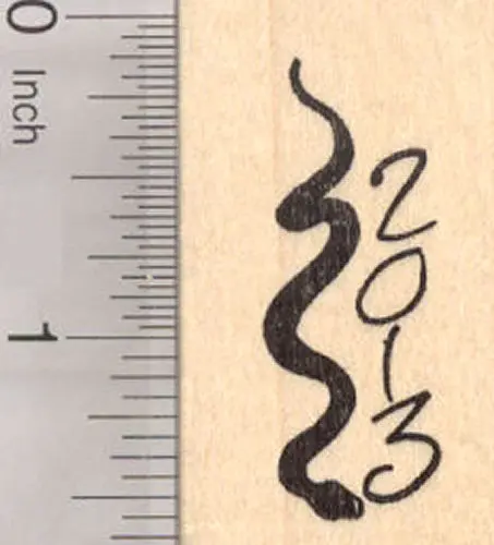 Year Of The Snake 2013 Chinese New Year Rubber Stamp 1