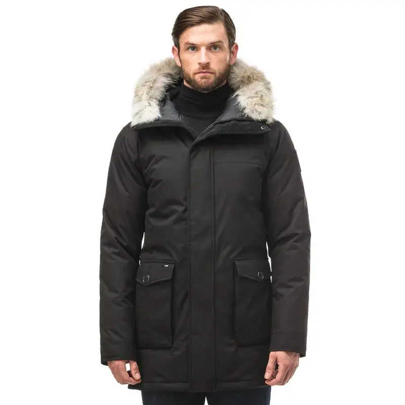 Yves Men’S Black Parka 1