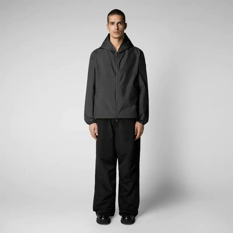 Zayn Men'S Hooded Rain Jacket – Black 1
