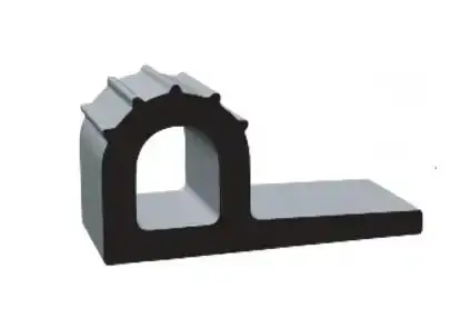 1.05 X 2.0-Inch White Epdm 'P' Profile Gasket With Self-Adhesive Tape 1