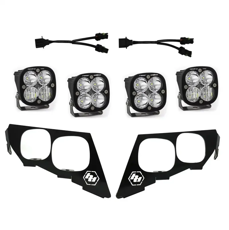 Baja Designs Squadron Unlimited Led Headlight Kit For 2018–2021 Can-Am Wildcat Xx 1