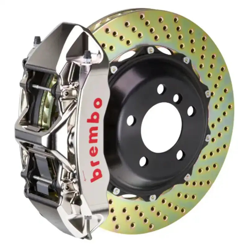 Brembo Gtr Big Brake Kit For Corvette C8/C8 Z51 — Rear 6-Piston Billet Calipers With 380X32Mm Drilled & Nickel-Plated 2-Piece Rotors 1