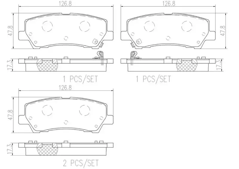 Brembo P24205N High-Performance Brake Pad Set 1