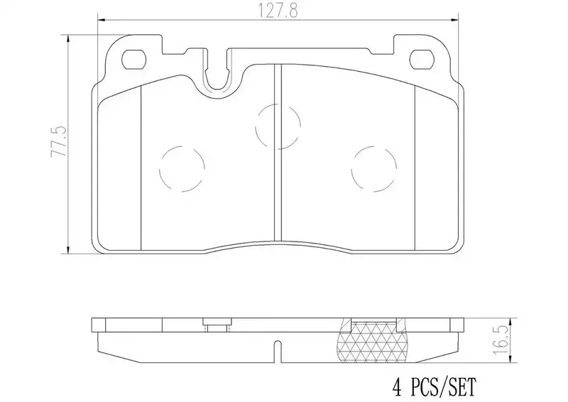 Brembo Premium Disc Brake Pad Set – P85133N 1