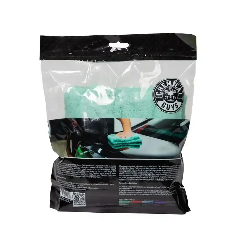 Chemical Guys Ultra Edgeless Microfiber Towels – 16×16 Inch, Green, 3-Pack (Case Of 16) 1