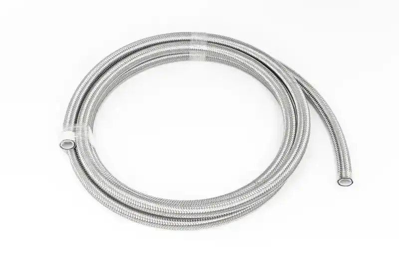 Deatschwerks 6An Stainless Steel Double-Braided Ptfe Fuel Hose – 10-Foot Length 1