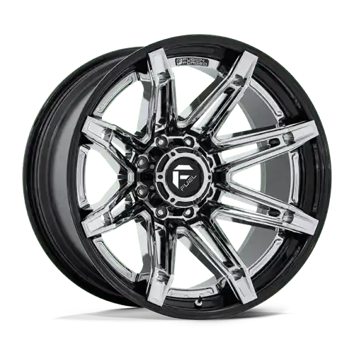 Fuel Off-Road Brawl Wheel – 22X12 Inches, 6X5.5 Bolt Pattern, +44Mm Offset, Chrome/Black Finish 1