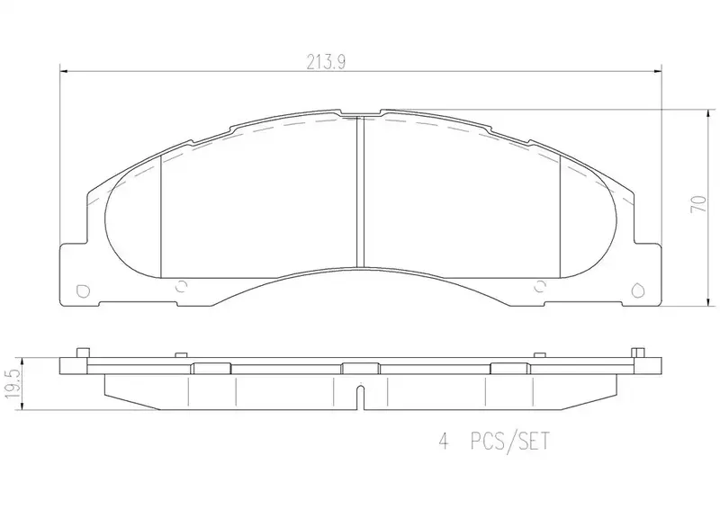 High-Performance Ceramic Disc Brake Pad Set – Direct Oem Replacement 1
