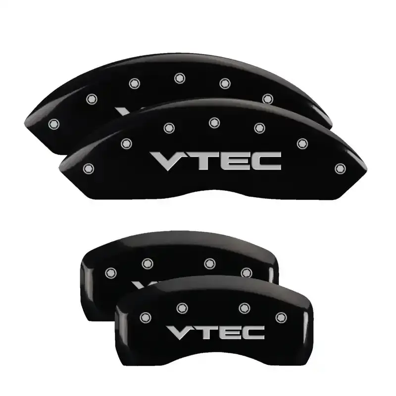 Mgp 4-Piston Caliper Covers – Engraved Black Finish With Silver Accent Trim 1