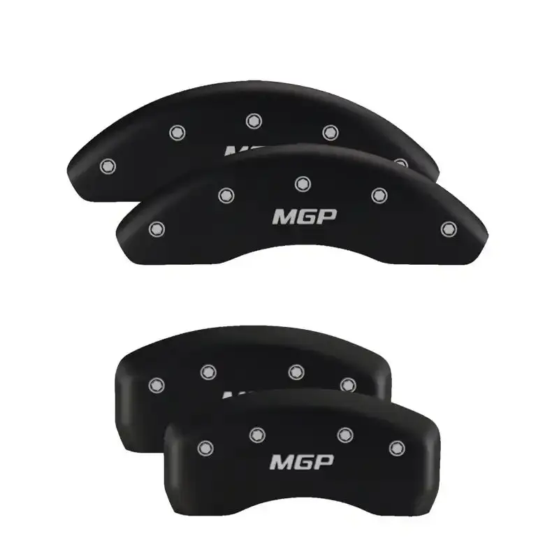 Mgp Engraved 4-Piston Caliper Covers – Avalanche Red With Silver Accent (Front & Rear) 1