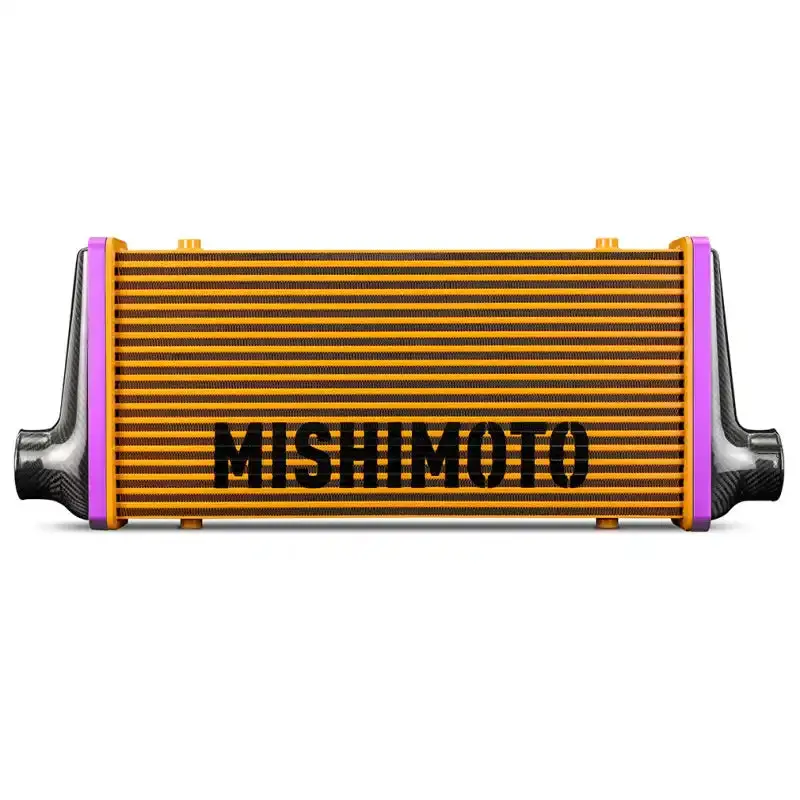 Mishimoto Universal Gloss Carbon Fiber Intercooler – 525Mm Black Core, V-Band C-Flow Design 1