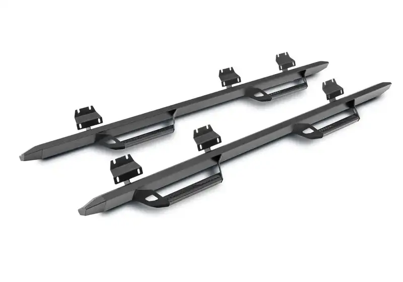 N-Fab Predator Pro Cab-Length Running Boards For 2005–2022 Toyota Tacoma Double Cab (Black) 1