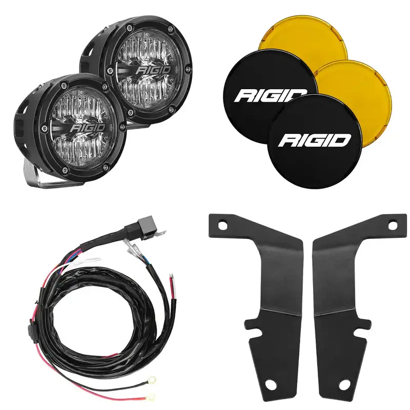 Rigid Industries 46704 A-Pillar Light Kit For Toyota 4Runner (2010–2020) – Includes Four 360-Series Driving Lights 1
