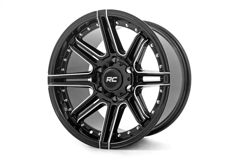 Rough Country 88221017 - Series 88 Wheel One-Piece Gloss Black 22X10 6X135 -19Mm 1