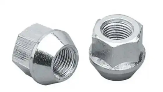 Topline C1304B-4 Bulge-Style Open-End Acorn Lug Nuts 1